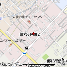 愛媛県今治市郷六ヶ内町周辺の地図