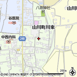 徳島県吉野川市山川町川東166-3周辺の地図