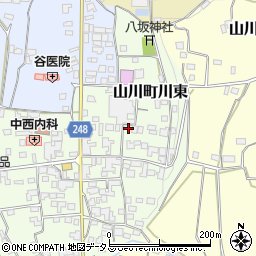 徳島県吉野川市山川町川東116周辺の地図