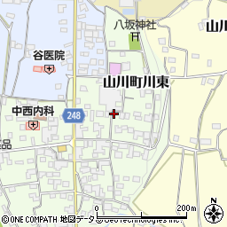 徳島県吉野川市山川町川東166周辺の地図