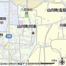 徳島県吉野川市山川町川東195周辺の地図