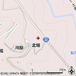 徳島県三好市池田町西山北畑周辺の地図
