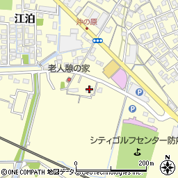 山口県防府市江泊沖の原2182周辺の地図