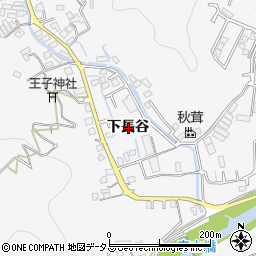 徳島県徳島市八万町下長谷周辺の地図