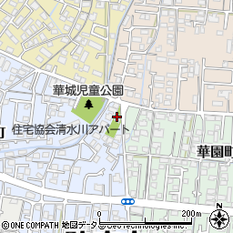 伊佐江八幡宮周辺の地図