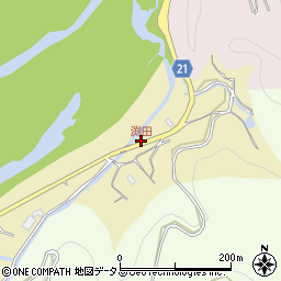 渕田周辺の地図