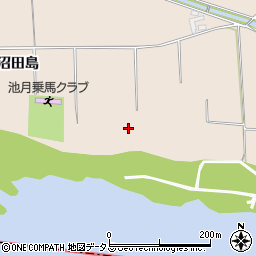 徳島県美馬市美馬町沼田島周辺の地図