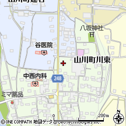 徳島県吉野川市山川町川東120周辺の地図