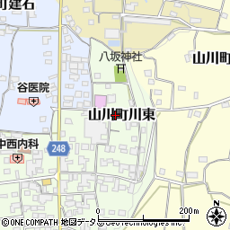 徳島県吉野川市山川町川東155周辺の地図
