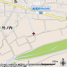 徳島県美馬市美馬町竹ノ内14周辺の地図