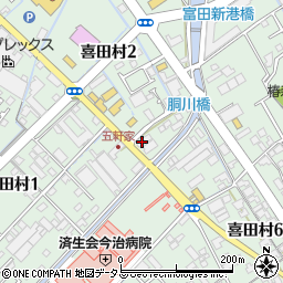 久保商店　喜田村店周辺の地図