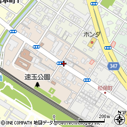 速玉町周辺の地図