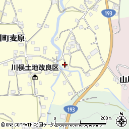 徳島県吉野川市山川町東麦原21周辺の地図