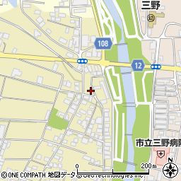 徳島県三好市三野町太刀野8周辺の地図