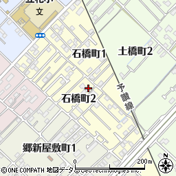 愛媛県今治市石橋町周辺の地図