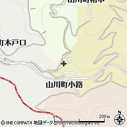 徳島県吉野川市山川町御旅館周辺の地図