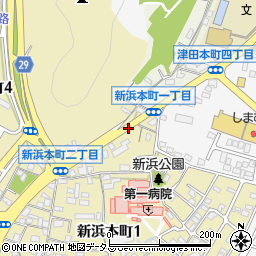 第一病院前周辺の地図