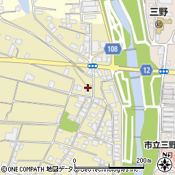 徳島県三好市三野町太刀野77周辺の地図