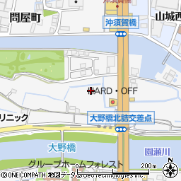 徳島県徳島市八万町（沖須賀）周辺の地図