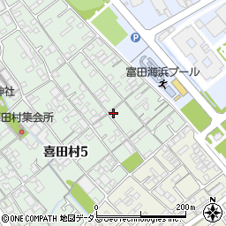 喜田村ハイツ周辺の地図