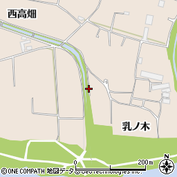 徳島県美馬市美馬町（乳ノ木）周辺の地図