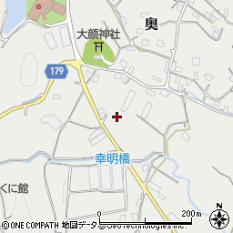 和歌山県有田郡有田川町奥564周辺の地図