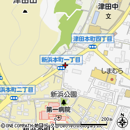 津田西町２周辺の地図