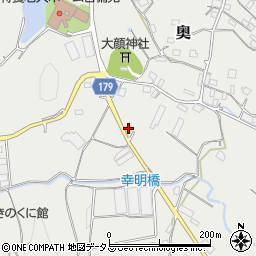 和歌山県有田郡有田川町奥550周辺の地図