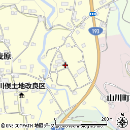 徳島県吉野川市山川町東麦原52周辺の地図