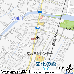 徳島新聞　八万専売所周辺の地図
