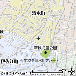 山口県防府市清水町16周辺の地図