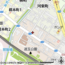 徳山速玉郵便局周辺の地図