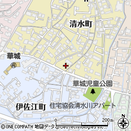 山口県防府市清水町17-10周辺の地図