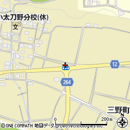 徳島県三好市三野町太刀野周辺の地図