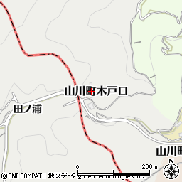 徳島県吉野川市山川町木戸口40周辺の地図