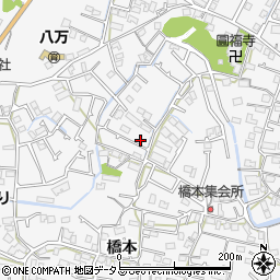 徳島県徳島市八万町橋本194周辺の地図