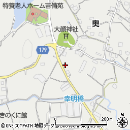 和歌山県有田郡有田川町奥551周辺の地図