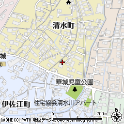 山口県防府市清水町16-37周辺の地図