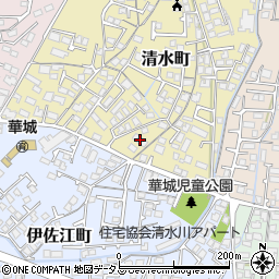 山口県防府市清水町17周辺の地図