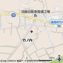 徳島県美馬市美馬町竹ノ内108-1周辺の地図