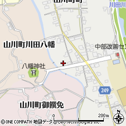徳島県吉野川市山川町町280周辺の地図