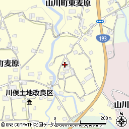 徳島県吉野川市山川町東麦原55周辺の地図