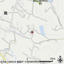 和歌山県有田郡有田川町奥877-1周辺の地図