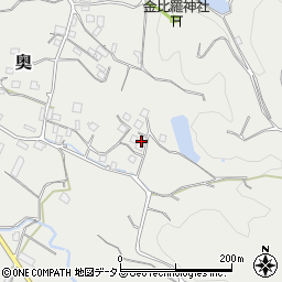 和歌山県有田郡有田川町奥877周辺の地図