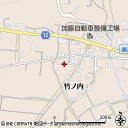徳島県美馬市美馬町竹ノ内174-3周辺の地図