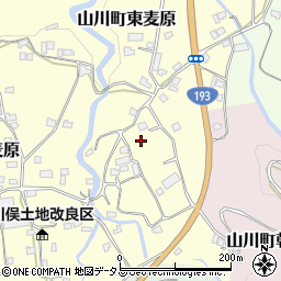 徳島県吉野川市山川町東麦原84-1周辺の地図
