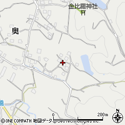 和歌山県有田郡有田川町奥875周辺の地図