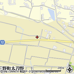 徳島県三好市三野町太刀野178周辺の地図