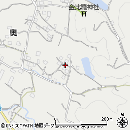 和歌山県有田郡有田川町奥876周辺の地図