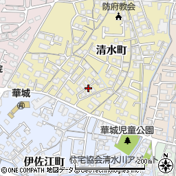 山口県防府市清水町18周辺の地図